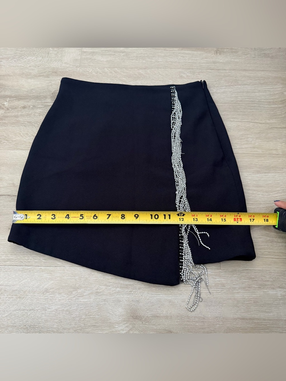 Zara Black Embellished Mini Skirt - Picture 2 of 11